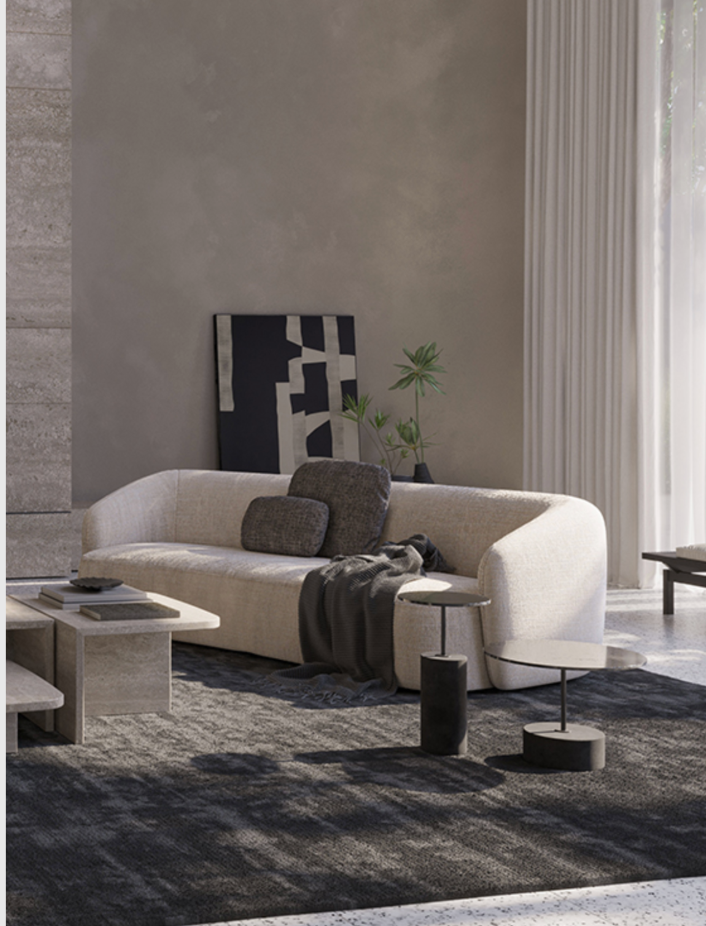 Vibieffe Shell Curved Luxury Sofa