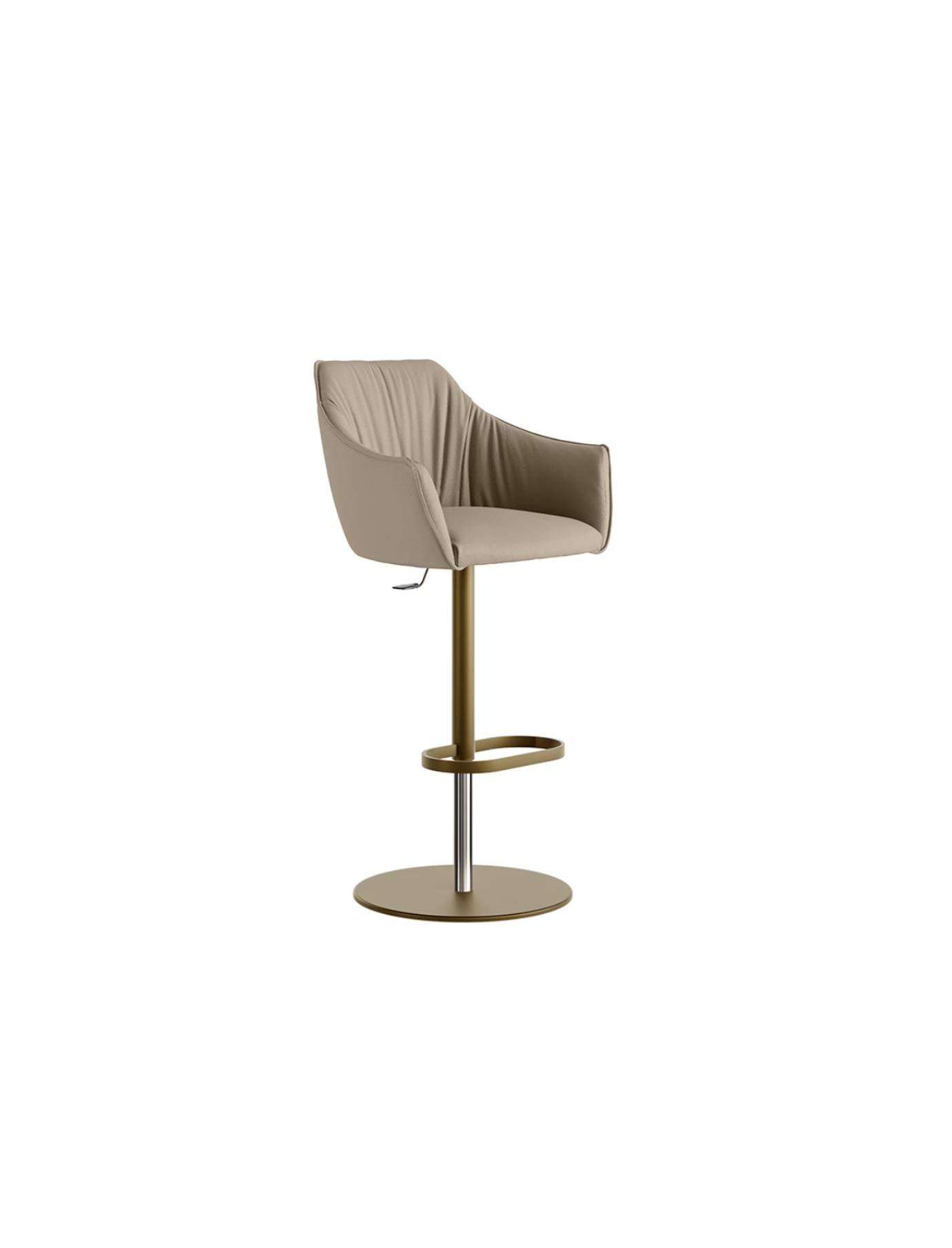 Era Leather Swivel Base Luxury Barstool