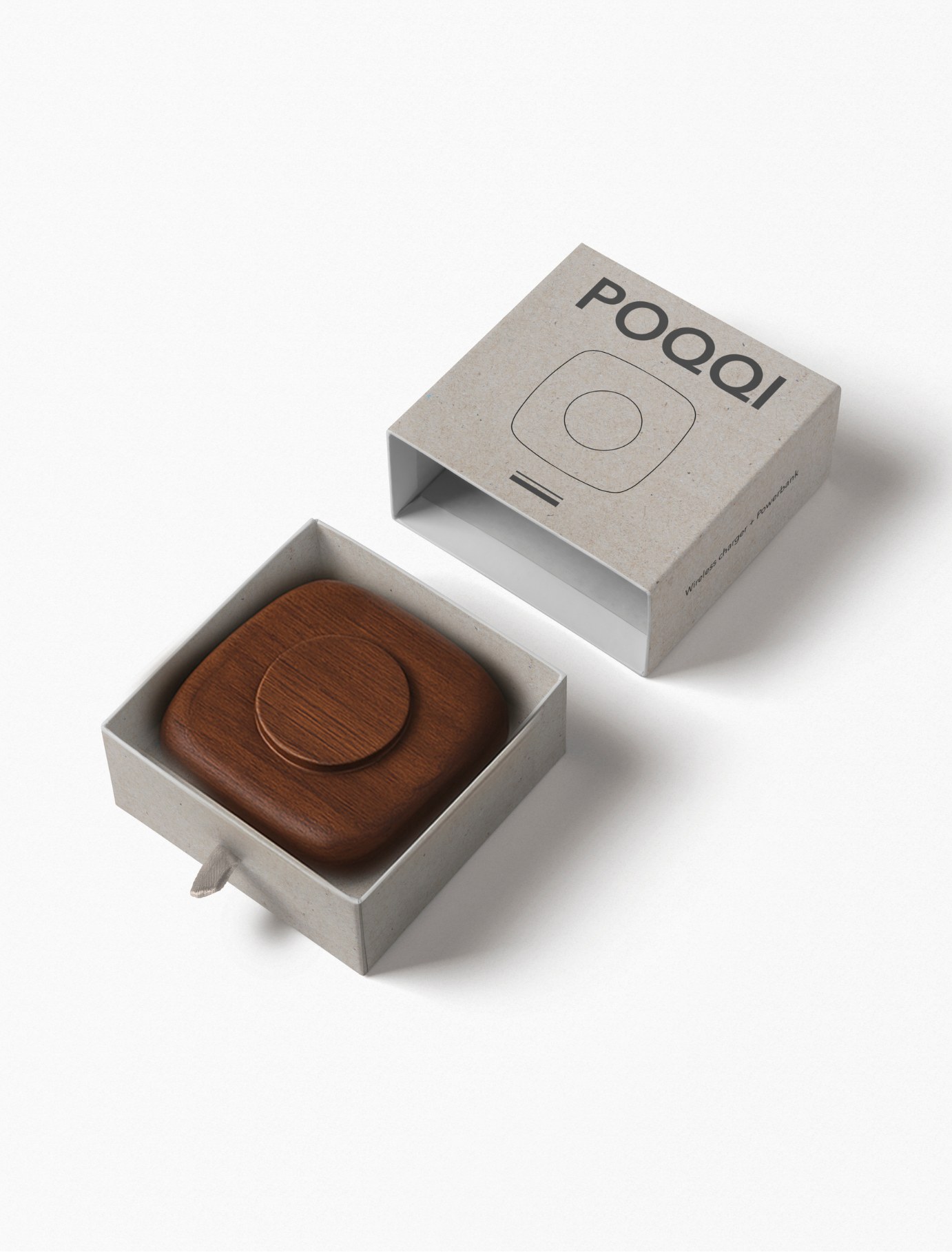 Mini Walnut Wireless Charger